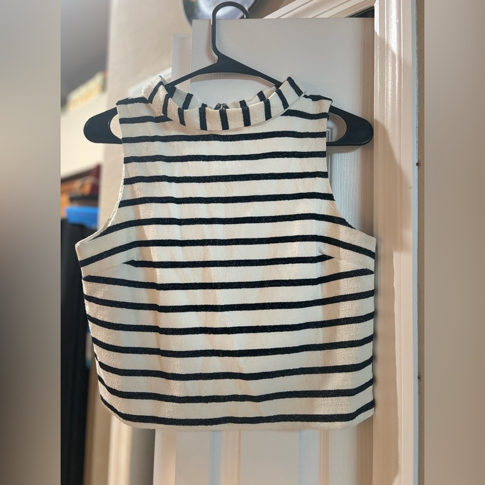 Eva Mendes by New York and Company Striped Top Only Size 4
